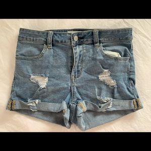 PacSun super stretch shortie jean shorts